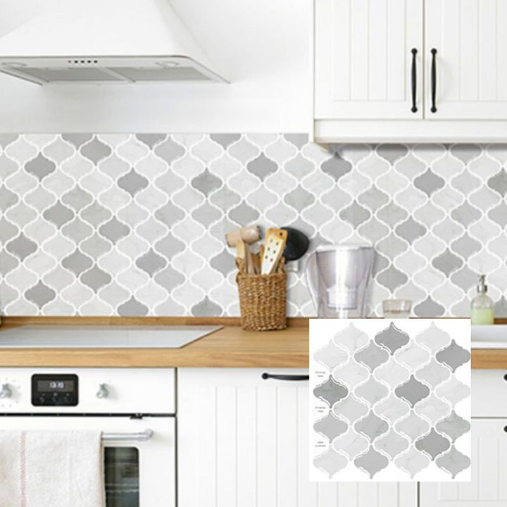 Lisslune | Peel & Stick Subway Tiles Plastic Stain Resistant Peel & Stick Subway Tiles 5-Pack