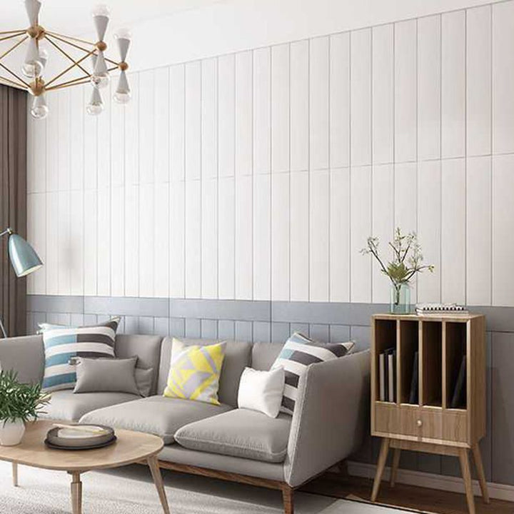 Lisslune | Living Room Wall Paneling for Peeling and Attaching 3D Embossed Wall Paneling