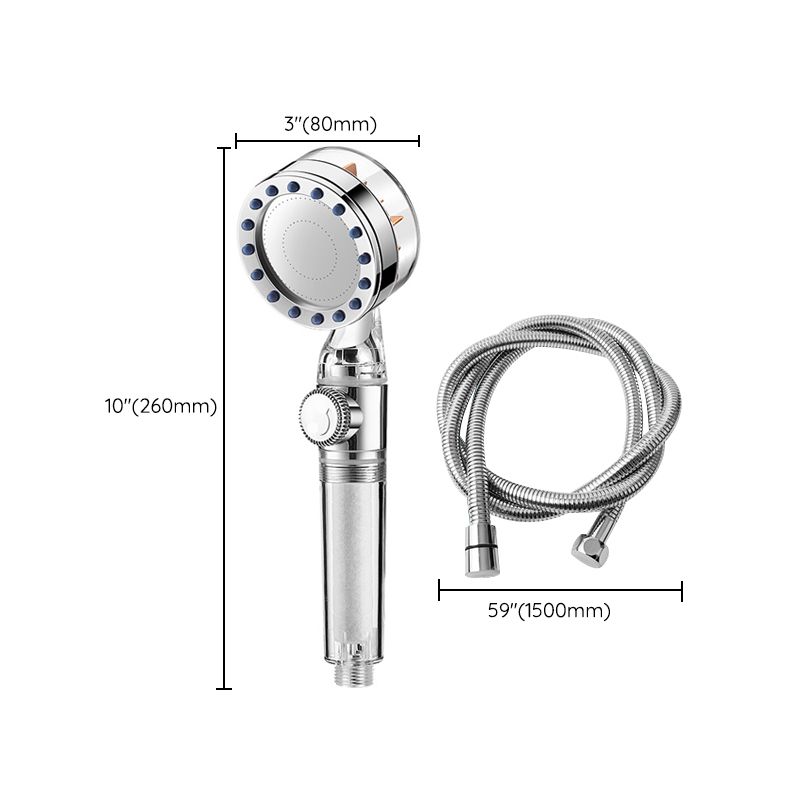 Lisslune | Contemporary Handheld Supercharged Showerhead Round Turbo Spray Head