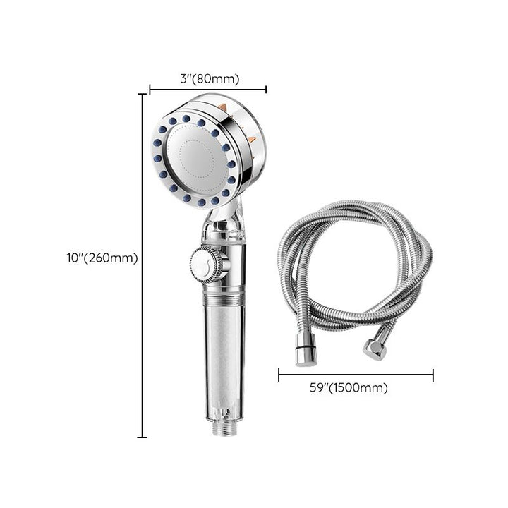 Lisslune | Contemporary Handheld Supercharged Showerhead Round Turbo Spray Head