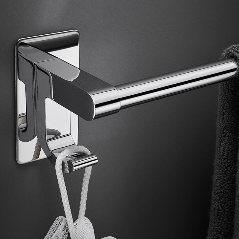 Lisslune | Polished Chrome Bathroom Accessory Set Modern Bathroom Shelf Stainless Steel