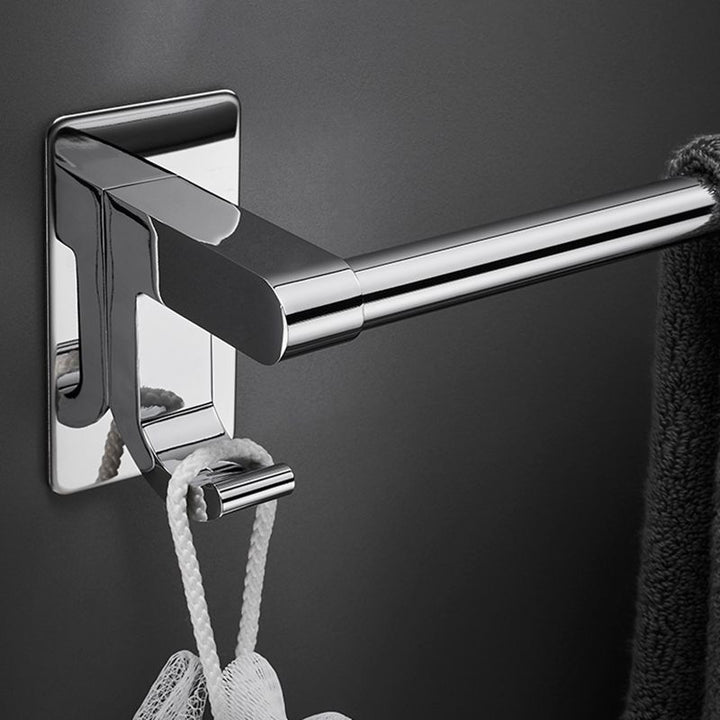Lisslune | Polished Chrome Bathroom Accessory Set Modern Bathroom Shelf Stainless Steel