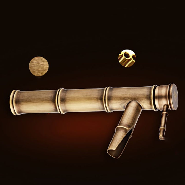 Lisslune | Brass Country Basin Faucet Single Hole Sink Faucet for Bathroom