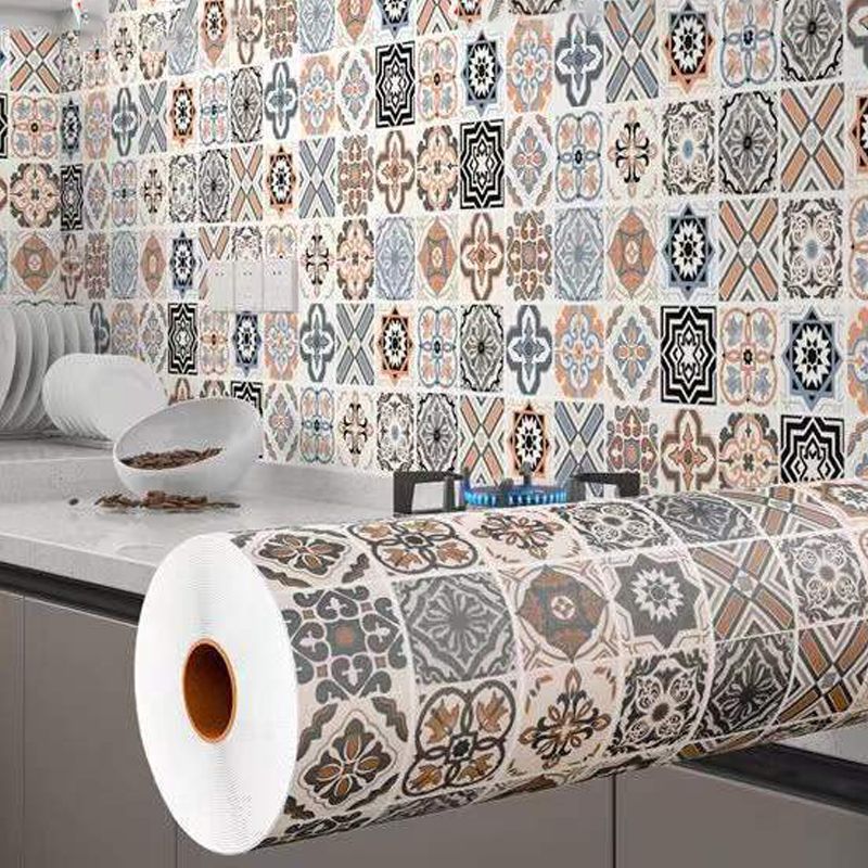 Lisslune | Square Grid Peel and Stick Tile PVC Mosaic Tile for Kitchen Backsplash