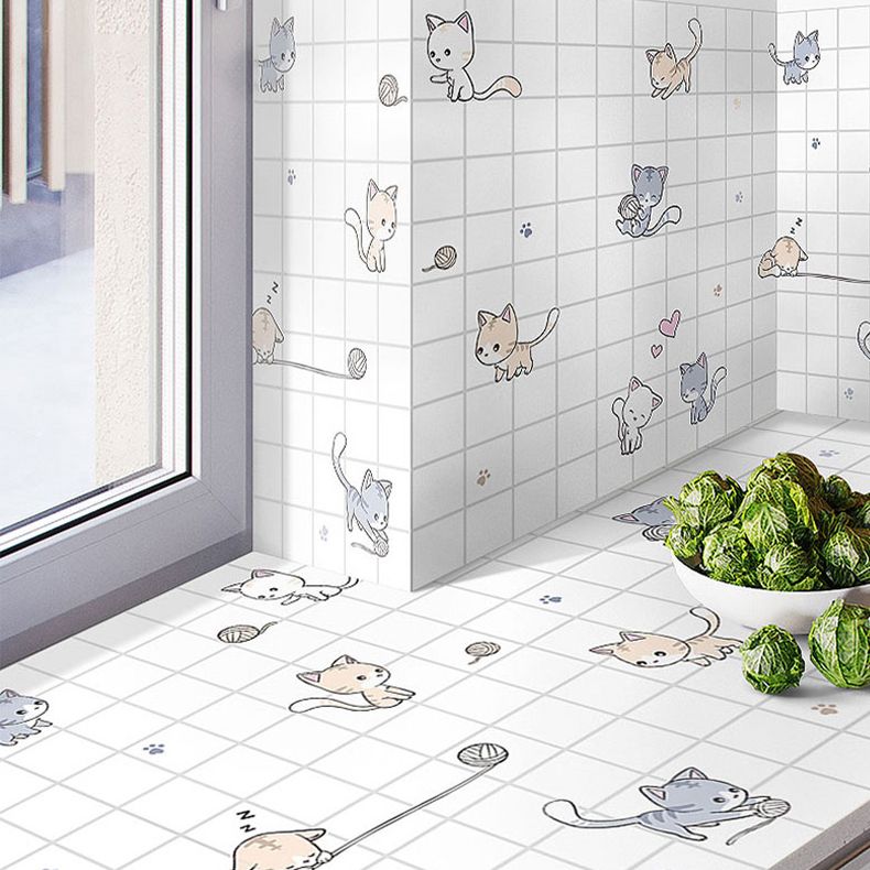 Lisslune | Modern Peel-and-Stick Backsplash Tile PVC Rectangular Wallpaper for Fireplace Surround