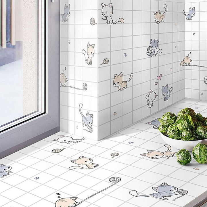 Lisslune | Modern Peel-and-Stick Backsplash Tile PVC Rectangular Wallpaper for Fireplace Surround