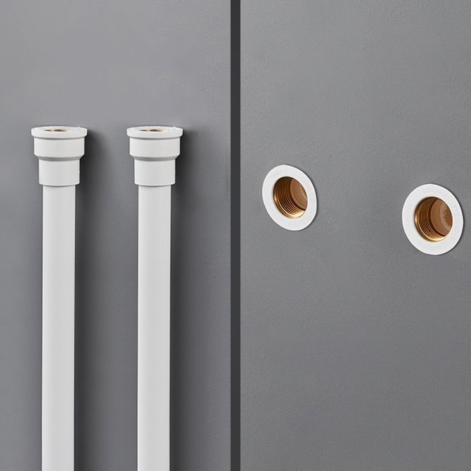 Lisslune | Contemporary Wall Mounted Bathroom Faucet Lever Handles 2-Hole Faucet Brass Faucet
