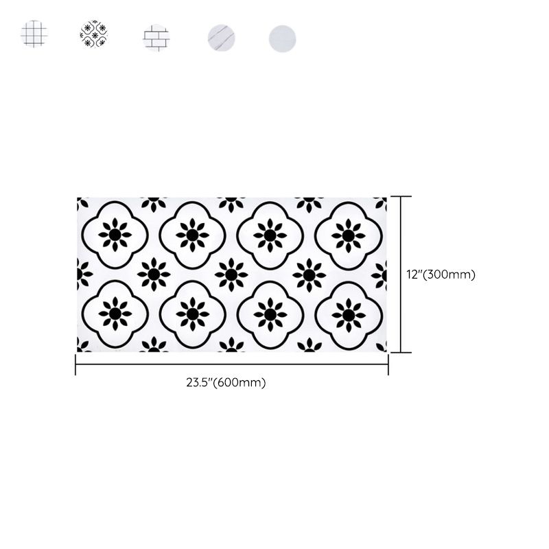 Lisslune | Field Tile Peel and Stick Back Plate Plastic Peel and Stick Back Plate with Waterproof