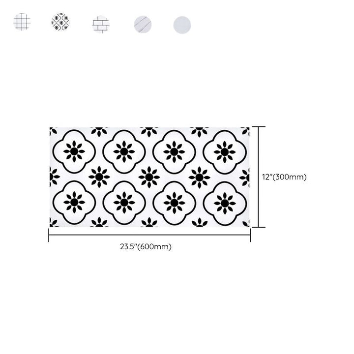 Lisslune | Field Tile Peel and Stick Back Plate Plastic Peel and Stick Back Plate with Waterproof