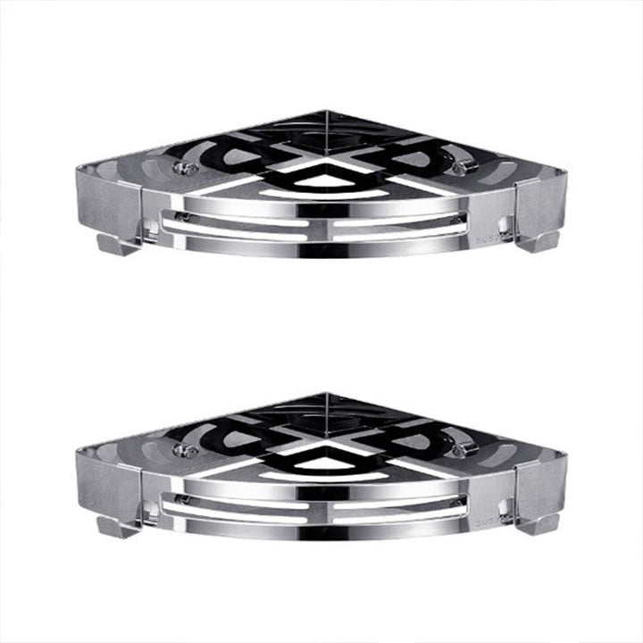 Lisslune | Modern Bathroom Hardware Set Silver Bath Shelf Bath Hardware Set