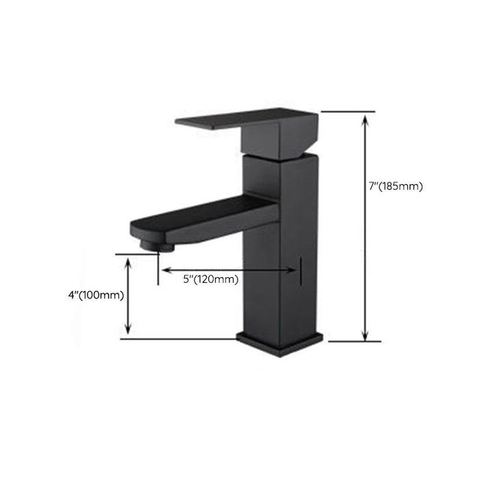 Lisslune | Modern sink faucet centerset bathroom sink faucet in black