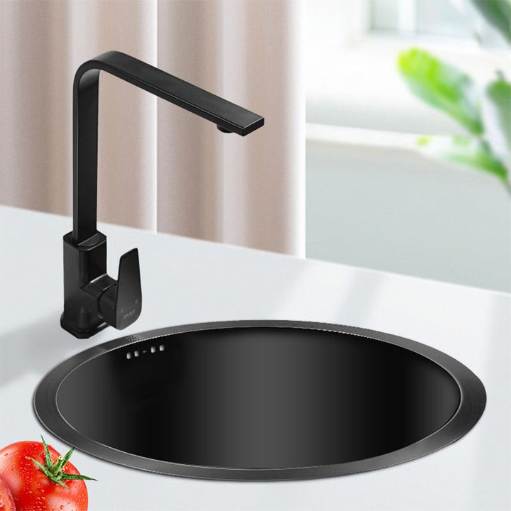 Lisslune | Classic Round Wash Basin Stainless Steel Built-in Basin Non-slip Round Basin for the Kitchen
