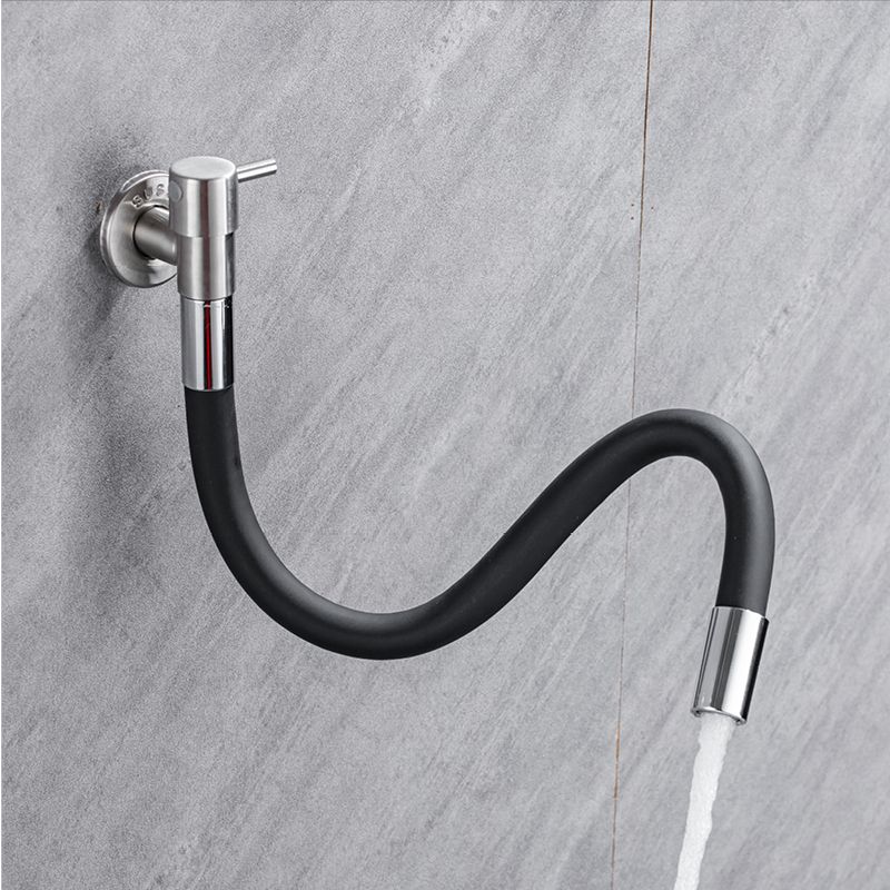 Lisslune | Contemporary wall-mounted bathroom faucet with lever handles made of stainless steel