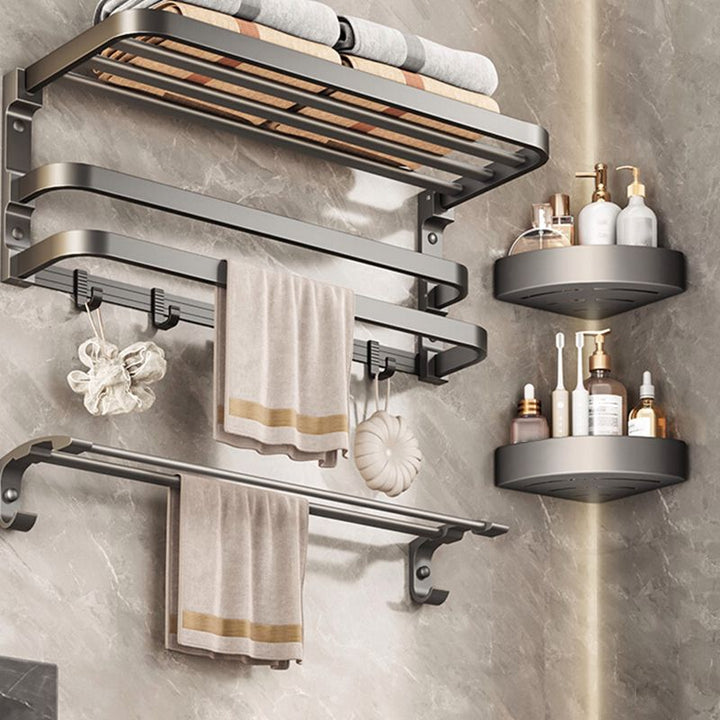 Lisslune | Traditional bathroom accessory as a single piece or in a set in gray