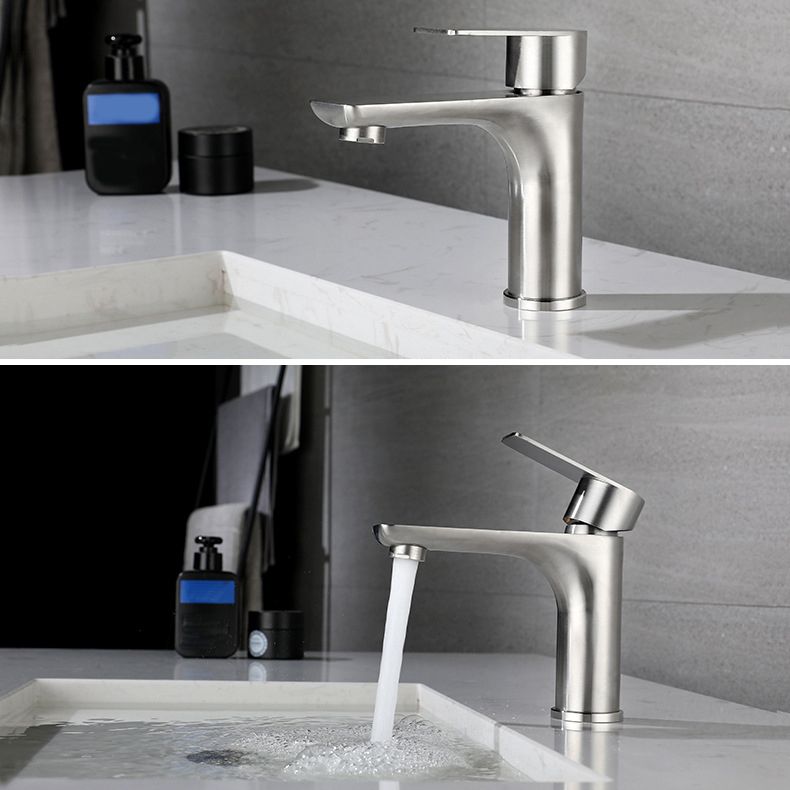 Lisslune | Modern Vessel Faucet Copper Single Handle Low Arc Vessel Faucet for Home
