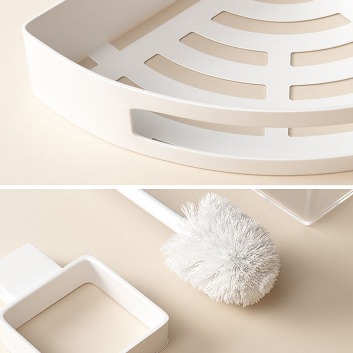 Lisslune | Modern White Bathroom Accessory Set Stainless Steel Bath Hardware Set