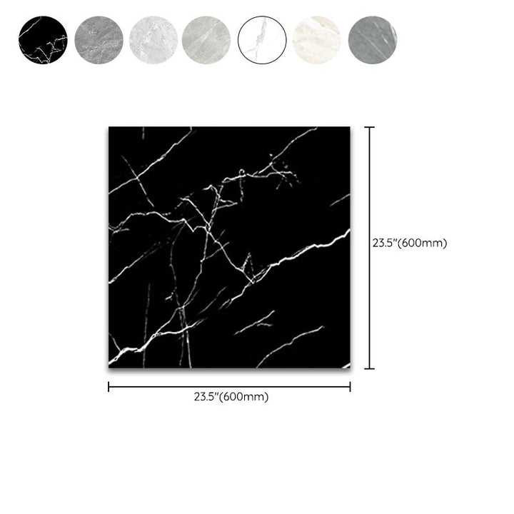 Lisslune | Modern Peel-and-Stick Tiles PVC Wallpaper for Floor and Wall