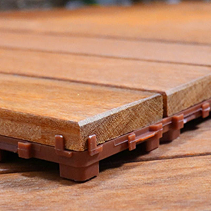 Lisslune | Classic Waterproof Terrace Decking Interlocking Composite Tiles