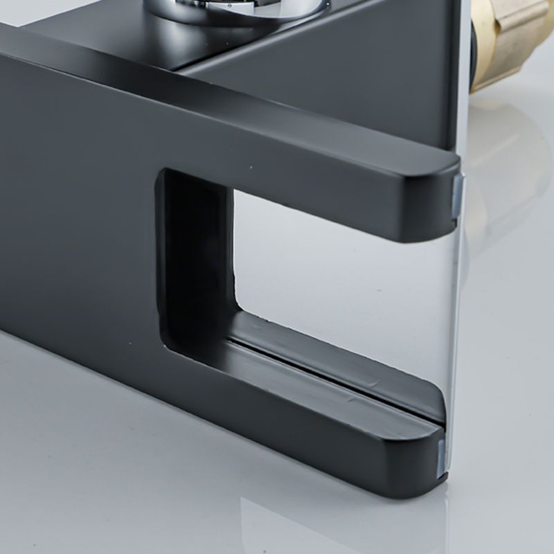 Lisslune | Waterfall Basin Mixer Tap Square Lever Handle with LED Three-Color Light