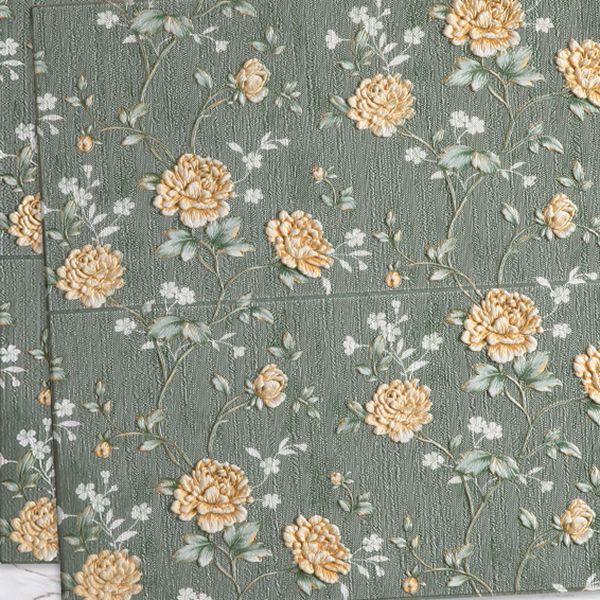 Lisslune | Modern Wall Panel 3D Floral Print Peel and Stick Waterproof Wall Covering