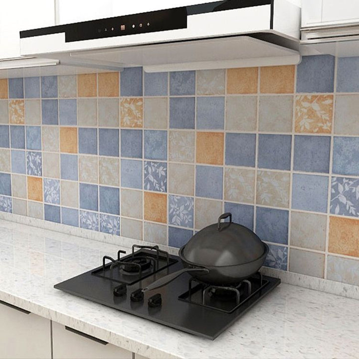 Lisslune | Grid Mosaic Peel & Stick Tile Waterproof Kitchen Wallpaper