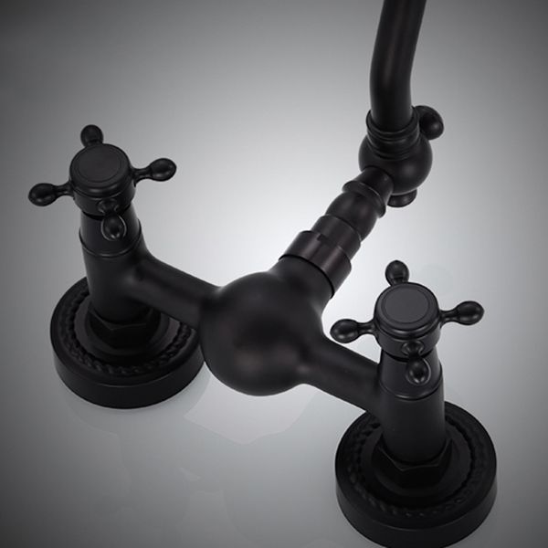 Lisslune | Traditional Wall Mounted Metal Bathtub Filler Low Arc Waterfall Bathroom Faucet