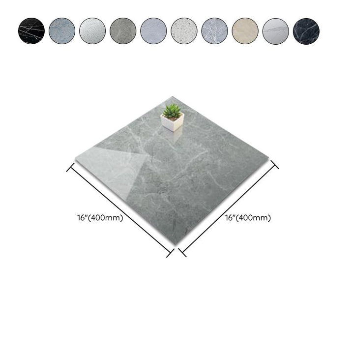 Lisslune | Modern Square Wallpaper Single Tile PVC Peel & Stick Subway Tile for Shower