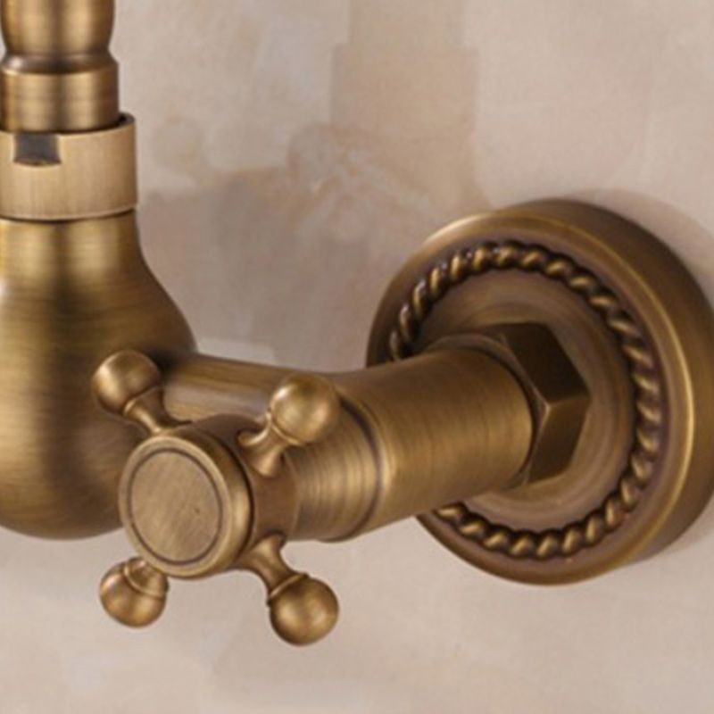 Lisslune | Wall-mounted Fixture Glam Style Bathroom Fixture with 2 Handles