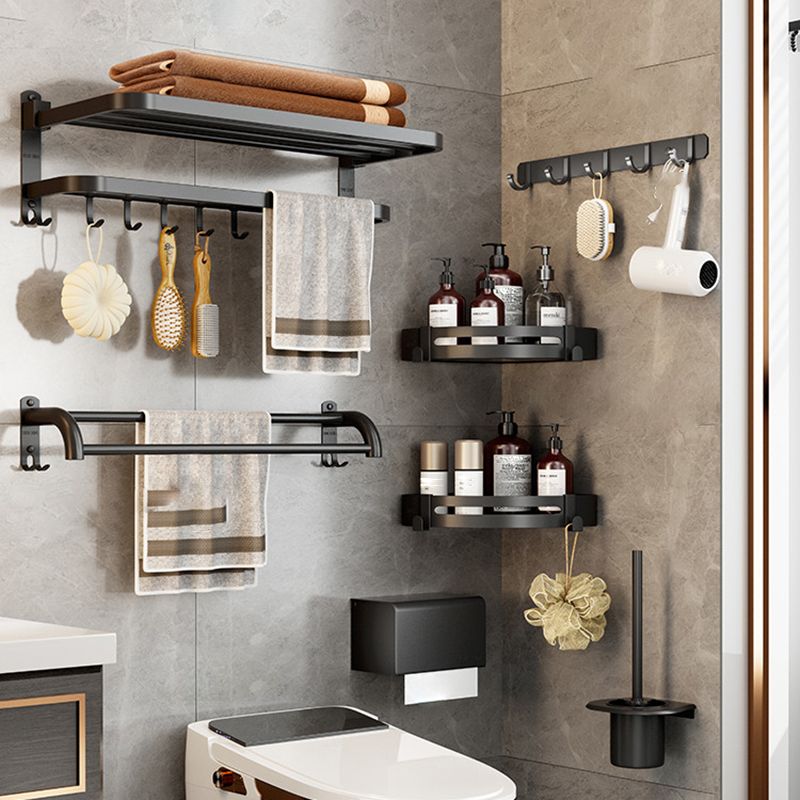 Lisslune | Matte black bathroom accessory set Modern bathroom accessory hardware set