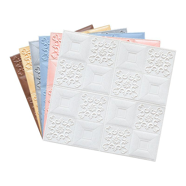 Lisslune | Modern Wall Panel Peel and Stick Texture Effect Design Square Wall Panel