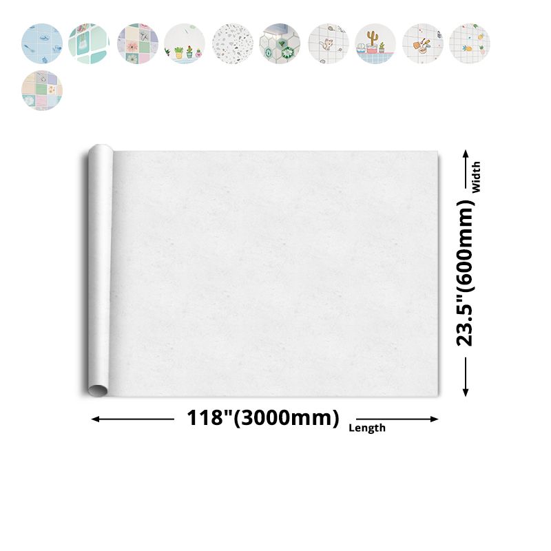 Lisslune | Modern Peel & Stick Field Tile Plastic Wallpaper for Backsplash Wall