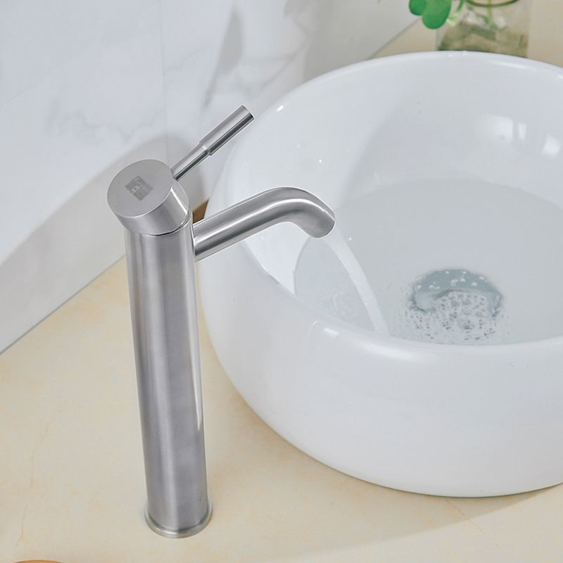 Lisslune | Contemporary Vessel Faucet Single Handle Low Arc Copper Vessel Faucet