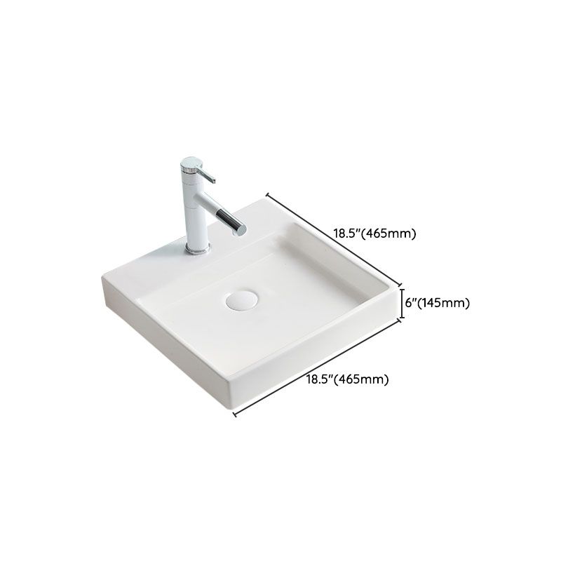 Lisslune | Porcelain Wash Basin Modern Simple Wash Bowl Bathroom Sink