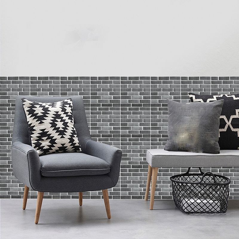 Lisslune | Pattern Matte Color Stone Peel and Stick Mosaic Tile Peel and Stick Tile Set of 5