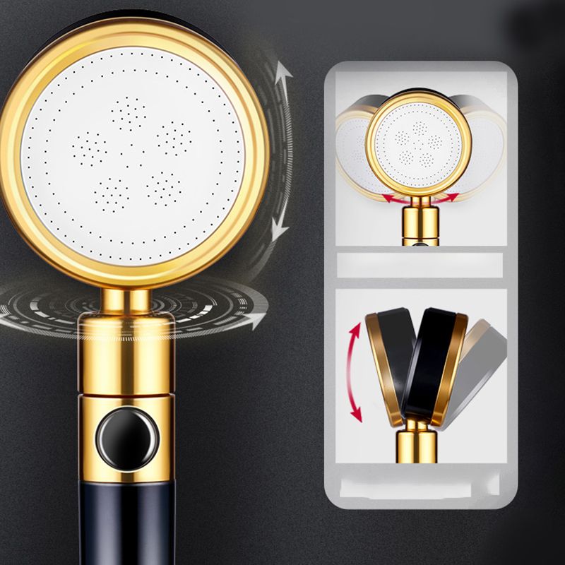 Lisslune | Modern Metal Hand Shower in Black Water efficient round Shower Head