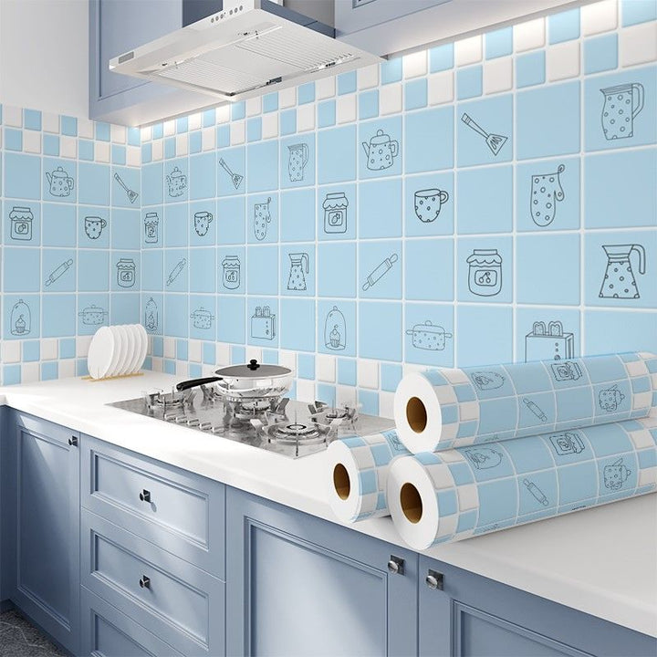 Lisslune | Modern Peel & Stick Mosaic Tiles Plastic Grid Peel and Stick Backsplash for the Kitchen