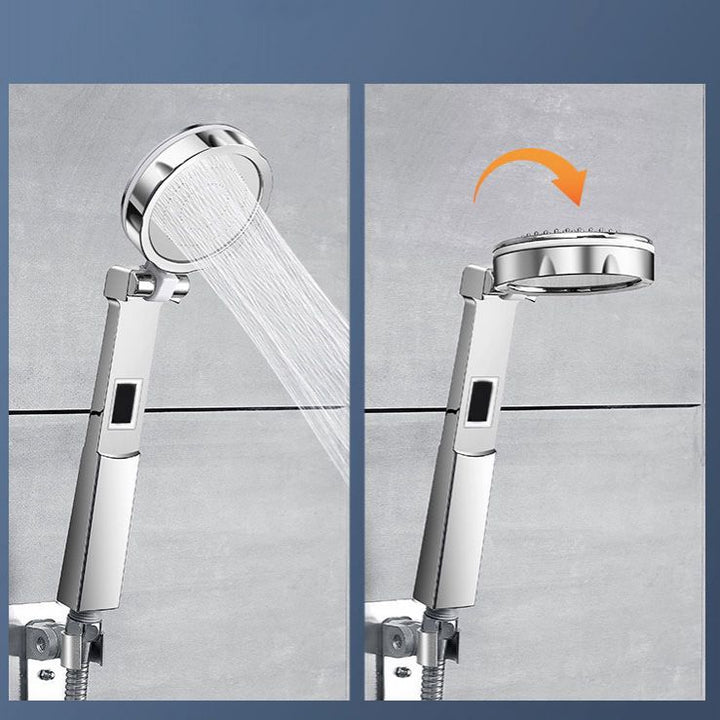 Lisslune | Standard Constant Temperature Shower Head Round Metal Adjustable Spray Pattern Shower Head