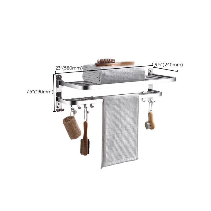 Lisslune | Modern Stainless Steel Bathroom Set Paper Holder Bathroom Shelf Bathroom Accessories