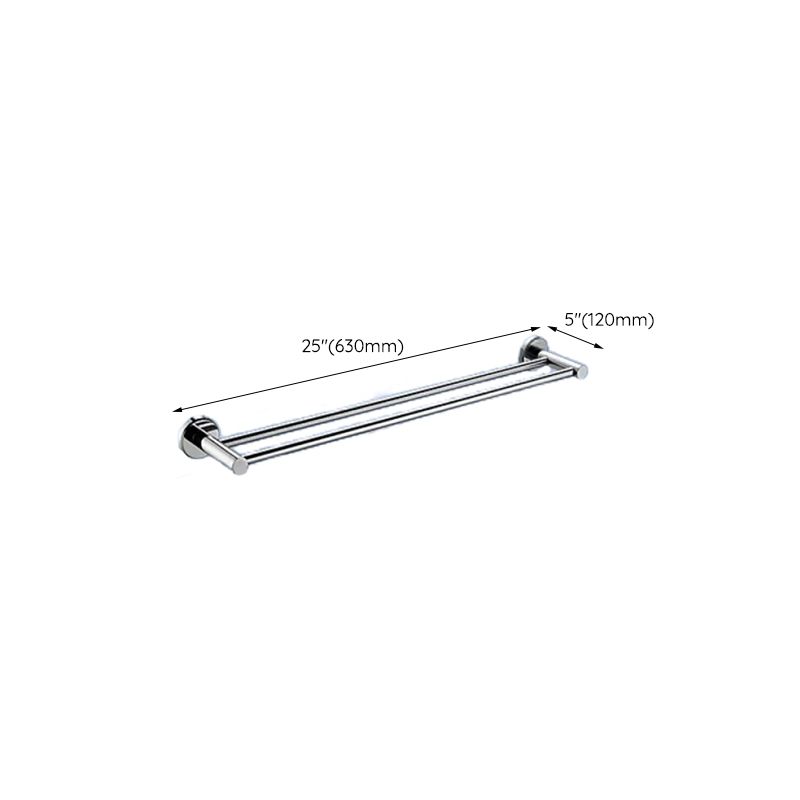 Lisslune | Contemporary bathroom accessory set made of aluminum with towel holder/bath shelf