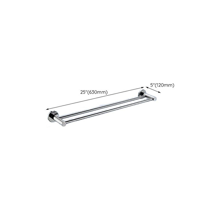 Lisslune | Contemporary bathroom accessory set made of aluminum with towel holder/bath shelf