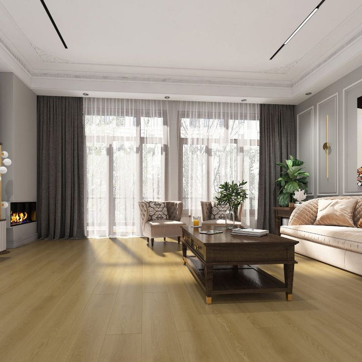 Lisslune | Waterproof Laminate Flooring Solid Wood Laminate Planks with Click Lock