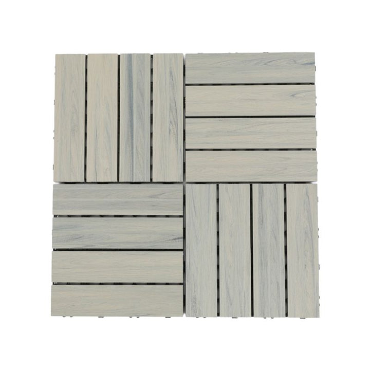 Lisslune | Square Click Paver Tiles Striped Pattern Tiles