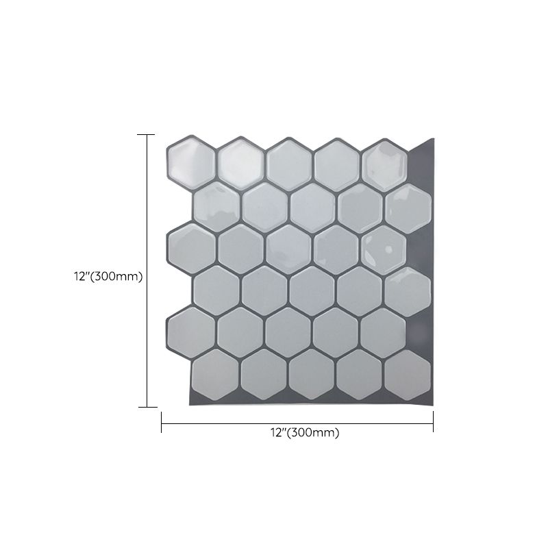 Lisslune | Square Peel & Stick Tile Stone Composite Subway Tile for Backsplash Wall