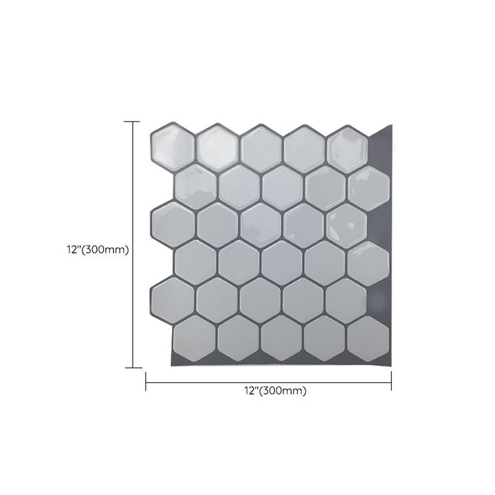 Lisslune | Square Peel & Stick Tile Stone Composite Subway Tile for Backsplash Wall