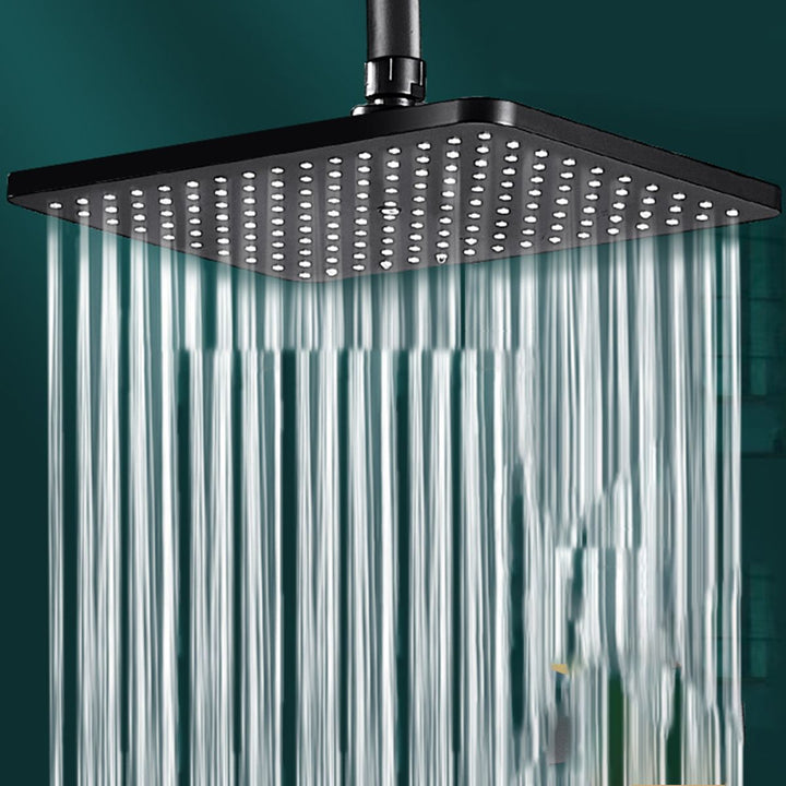 Lisslune | Modern rectangular shower head combo standard spray pattern with hand shower
