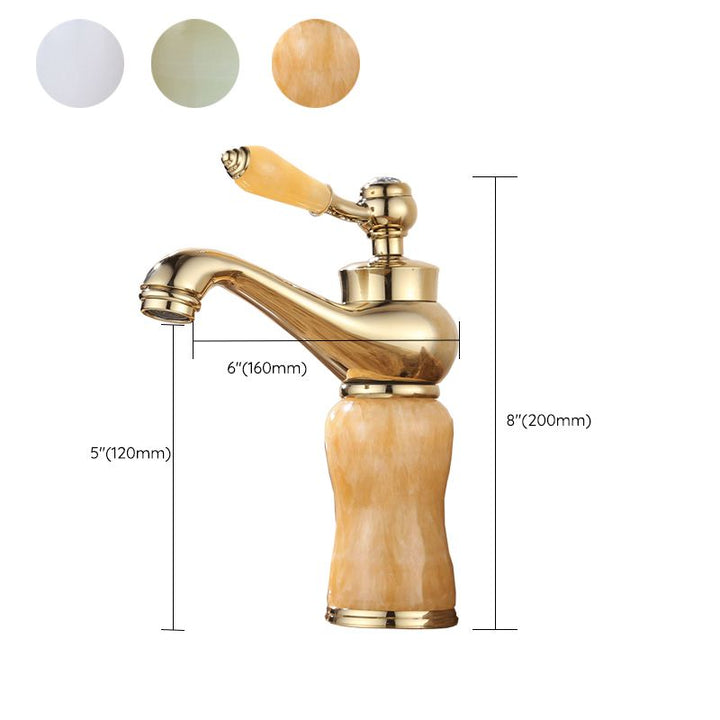 Lisslune | Luxury Vessel Faucet Brass Lever Handles Low Arc Sink Faucet