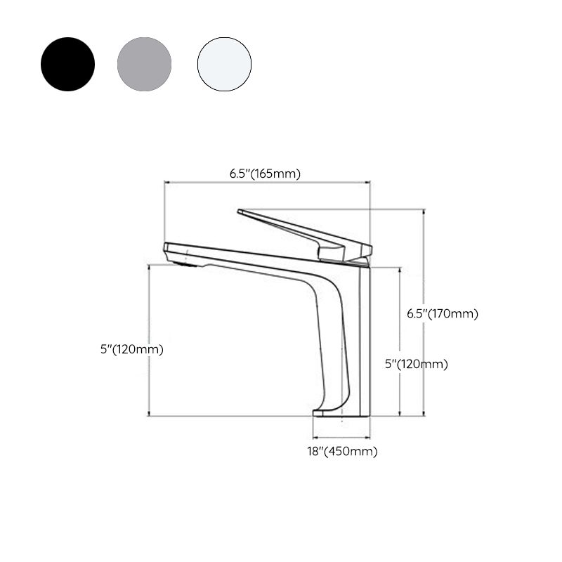 Lisslune | Modern Centerset Sink Faucet Solid Color Copper Faucet for the Bathroom