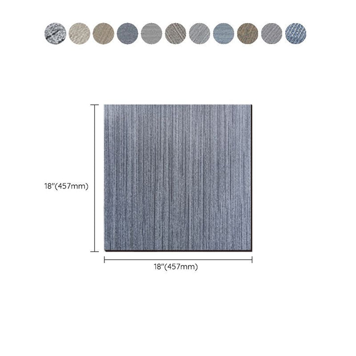 Lisslune | Square Scratch Resistant Plastic Floor Waterproof Peel & Stick Floor Tiles