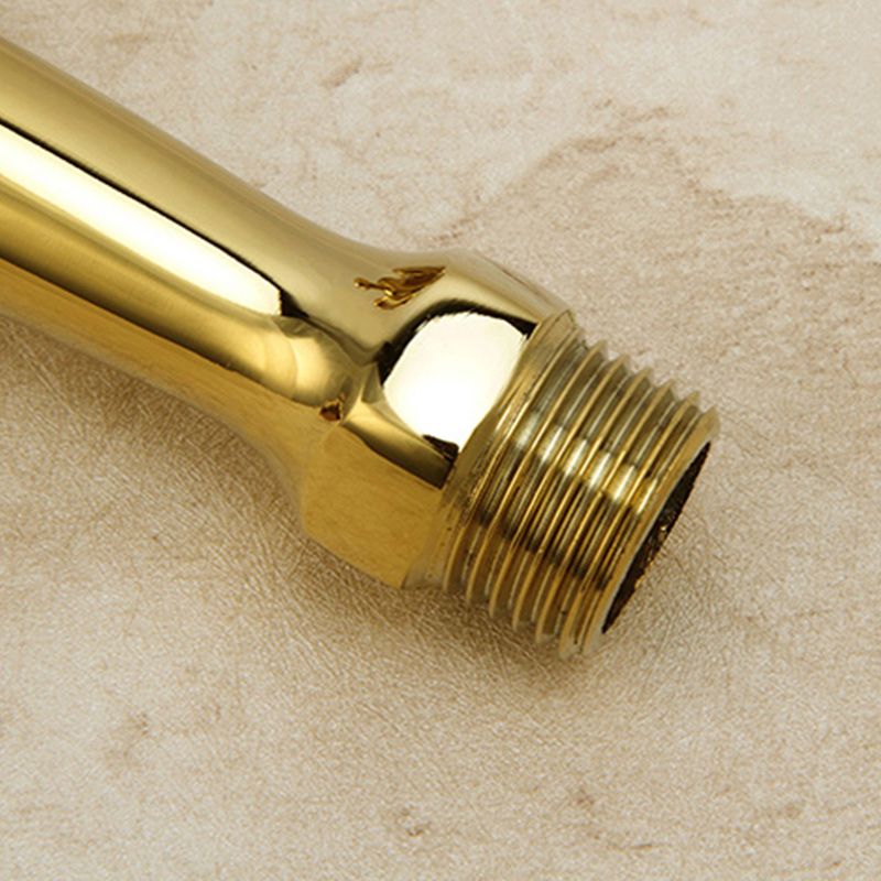Lisslune | Glam Wall-mounted Bathroom Faucet Cross Handle Low Arc Round Sink Faucet