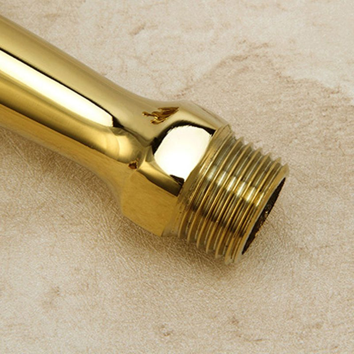 Lisslune | Glam Wall-mounted Bathroom Faucet Cross Handle Low Arc Round Sink Faucet
